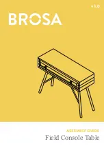 BROSA Field Console Table Assembly Manual preview