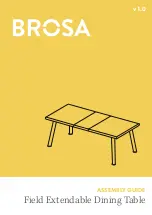 BROSA Field Extendable Dining Table Assembly Manual preview