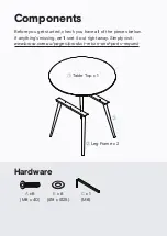 Preview for 3 page of BROSA Frank Round Dining Table Assembly Manual