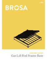 BROSA Gas Lift Bed Frame Base Assembly Manual preview