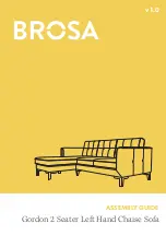 BROSA Gordon 2 Seater Left Hand Chaise Sofa Assembly Manual preview