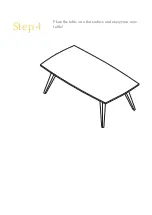 Preview for 5 page of BROSA Hans 215cm Dining Table Assembly Manual