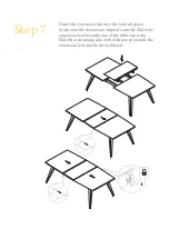 Preview for 7 page of BROSA Hans 220cm Extendable Dining Table Assembly Manual