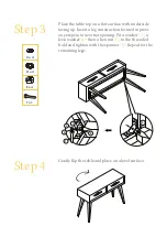 Preview for 4 page of BROSA Hans Console Table with Drawers Assembly Manual