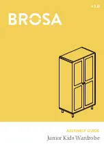 Preview for 1 page of BROSA Junior Kids Wardrobe Assembly Manual