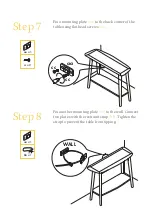 Preview for 8 page of BROSA Kaneko Console Table Assembly Manual