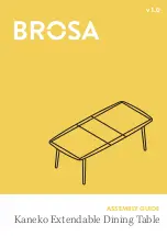 Preview for 1 page of BROSA Kaneko Extendable Dining Table Assembly Manual