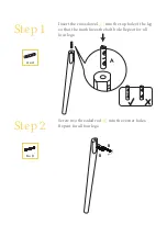 Preview for 3 page of BROSA Kaneko Extendable Dining Table Assembly Manual