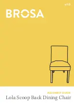 Preview for 1 page of BROSA Lola Scoop Back Dining Chair Assembly Manual