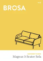 Preview for 1 page of BROSA Magnus 3-Seater Sofa Assembly Manual