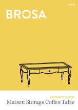 Preview for 1 page of BROSA Maison Storage Coffee Table Assembly Manual