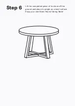 Preview for 9 page of BROSA Marin Round Dining Table Assembly Manual