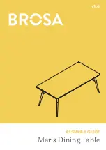 BROSA Maris Dining Table Assembly Manual preview