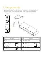 Preview for 2 page of BROSA Mia Console Table With Drawers Assembly Manual