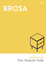 Preview for 1 page of BROSA Parc Bedside Table Assembly Manual