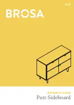 Preview for 1 page of BROSA Parc Sideboard Assembly Manual