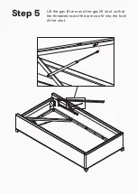 Preview for 8 page of BROSA Single Size Upholstered Gaslift Bed Base Assembly Manual