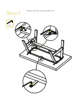 Preview for 6 page of BROSA Smeaton Large Outdoor Dining Table Assembly Manual