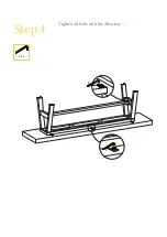 Preview for 6 page of BROSA Smeaton Outdoor Dining Bench Assembly Manual