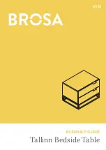 Preview for 1 page of BROSA Tallinn Bedside Table Assembly Manual