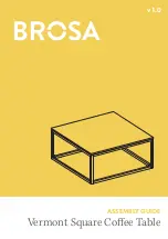 BROSA Vermont Square Coffee Table Assembly Manual preview