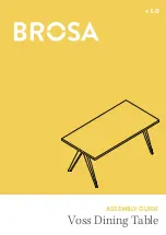 Preview for 1 page of BROSA Voss Dining Table Assembly Manual