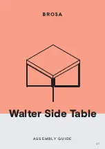 Preview for 1 page of BROSA Walter Side Table Assembly Manual