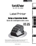 Brother andtrade; QL-570 Set Up And Operation Manual preview