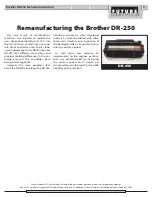 Preview for 9 page of Brother DR-250 Technical Instructions