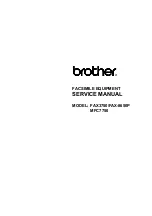 Preview for 1 page of Brother FAX-8650P Service Manual