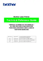 Preview for 1 page of Brother HL-1250 Technical Reference Manual