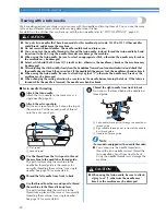 Preview for 26 page of Brother HS-3000 Operation Manual