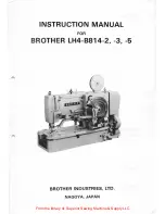 Preview for 1 page of Brother LH4-B814-2 Instruction Manual