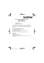 Preview for 3 page of Brother m-PRINT MW-260 Quick Manual