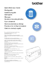 Preview for 1 page of Brother NV1040SE Quick Reference Manual