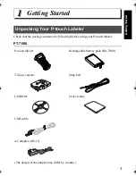 Preview for 17 page of Brother P-TOUCH 7500 User Manual