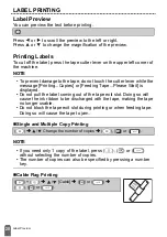 Preview for 22 page of Brother P-Touch D400 User Manual