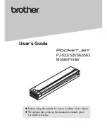 Brother PJ-522 - PocketJet3 B/W Direct Thermal Printer User Manual preview