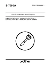 Brother S-7300A Service Manual preview