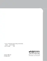 Preview for 40 page of BROWN HTS3-3620BA Owner'S/Operator'S Manual