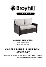 Preview for 1 page of Broyhill Legacy Castle Pines KVS9432 Assembly Instruction