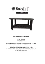 Preview for 1 page of Broyhill THORNWOOD GB21-819 Assembly Instructions