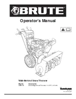 Preview for 1 page of Brute 1695724 Operator'S Manual