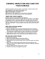 Preview for 17 page of Bryan Furnace 450 Owner'S Manual