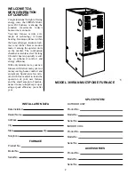 Preview for 2 page of Bryant 185248 User'S Information Manual