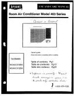 Preview for 1 page of Bryant 463AAC010BA Use And Care Manual