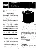 Bryant 598A Series D Installation And Start-Up Instructions Manual preview