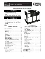 Bryant EVOLUTION 577D----A Installation Instructions Manual preview