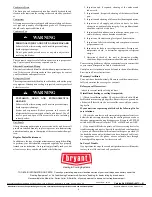 Preview for 4 page of Bryant LEGACY 604D Owner'S Information Manual