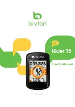 Preview for 1 page of Bryton Rider 15 User Manual